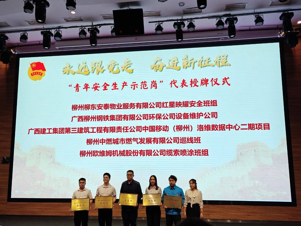 【喜讯】公司两个青年集体获柳州市表彰